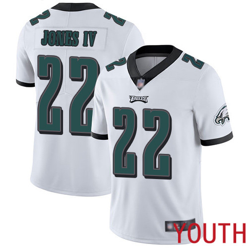 Youth Philadelphia Eagles 22 Sidney Jones White Vapor Untouchable NFL Jersey Limited Player Football